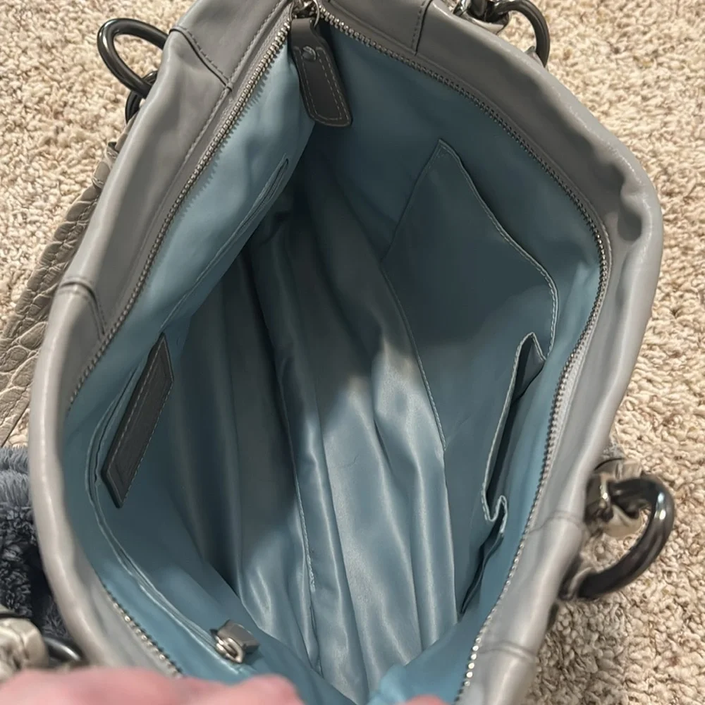 Coach Kristin Spectator Leather East/West zip shoulder bag